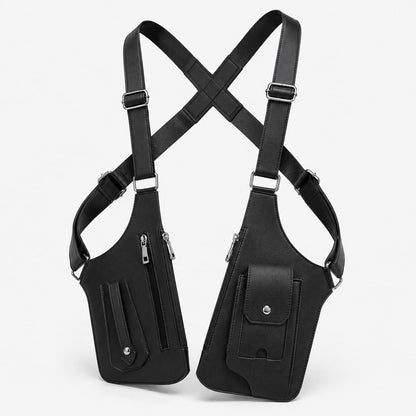 Vest Bag Tactical Chest Bag New Men's Retro Backpack Armpit Bag Multifunctional Single Shoulder Bag Outdoor Sports Men's Bag