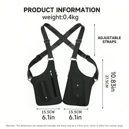 Vest Bag Tactical Chest Bag New Men's Retro Backpack Armpit Bag Multifunctional Single Shoulder Bag Outdoor Sports Men's Bag