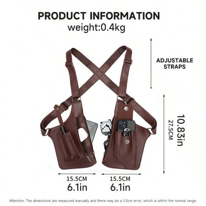 Vest Bag Tactical Chest Bag New Men's Retro Backpack Armpit Bag Multifunctional Single Shoulder Bag Outdoor Sports Men's Bag