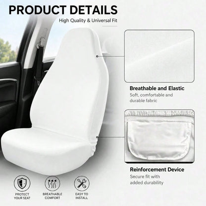 Vintage Floral Faux Quilt Boho Patchwork Car Seat Covers 1PC/2PCs Double Sided Milk Fleece Universal Fit Cottagecore Breathable Washable Vehicle Seat Cover