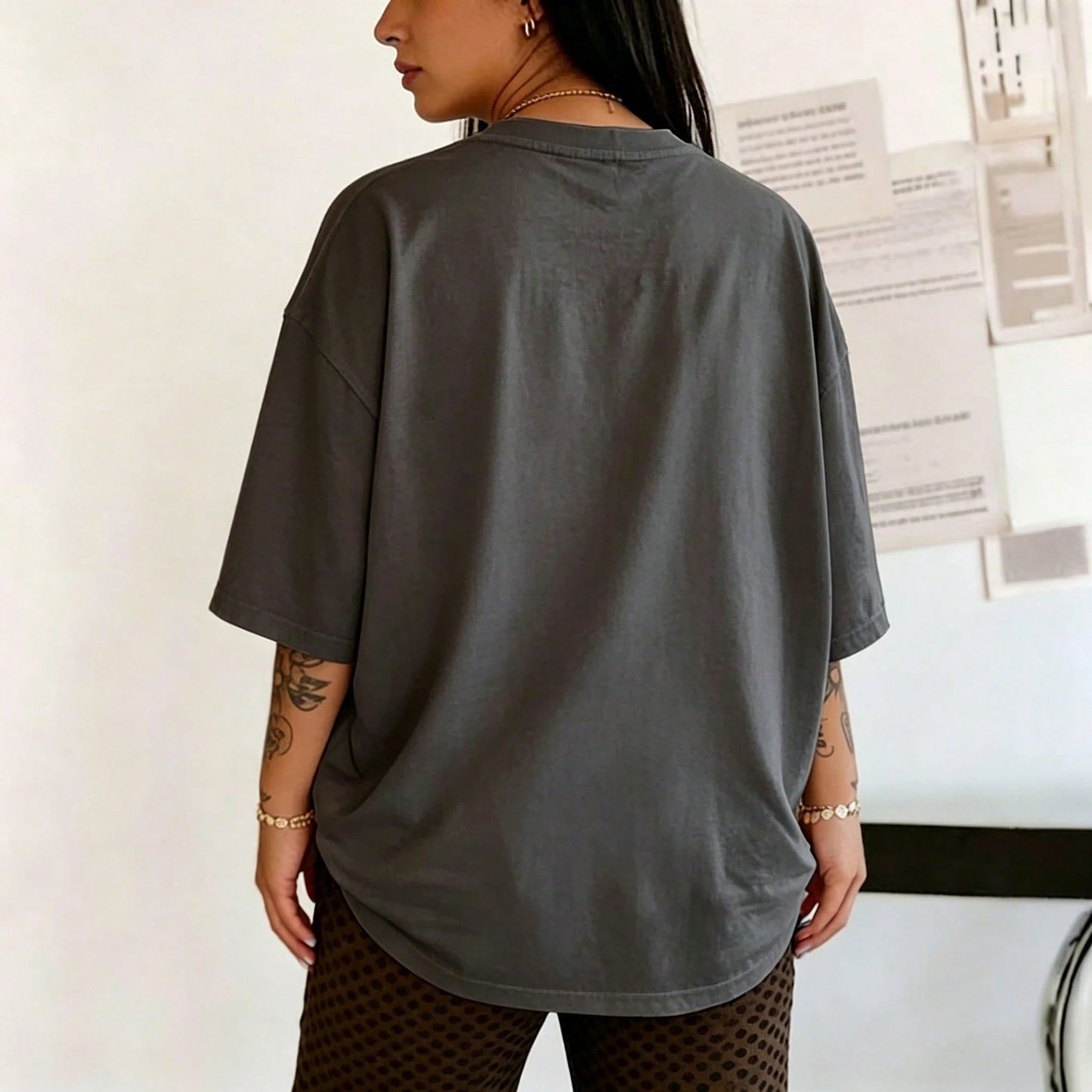 Vintage Leopard Checkered Pumpkin T Shirt Retro Fall Halloween Tee Autumn Harvest Spooky Season Women Oversized Graphic T-Shirt