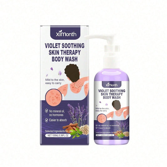 Violet Skin Shower Gel, Gently Cleanses The Body Back Skin Repair Moisturizing And Cleansing