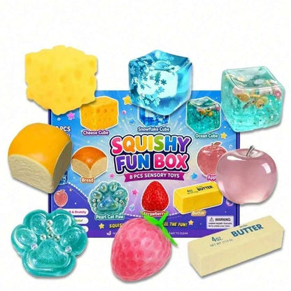Viral Squishy Blind Box, Independent Odds For Each Draw, Sticky Skin Cute Mini Fidget Ornaments, Sensory Stress Relief Toys, Unisex Christmas Stocking Stuffers