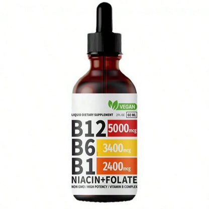 Vitamin B12 And B6 Liquid Drops, Vitamin B12 Sublingual Vitamin B Complex B 12