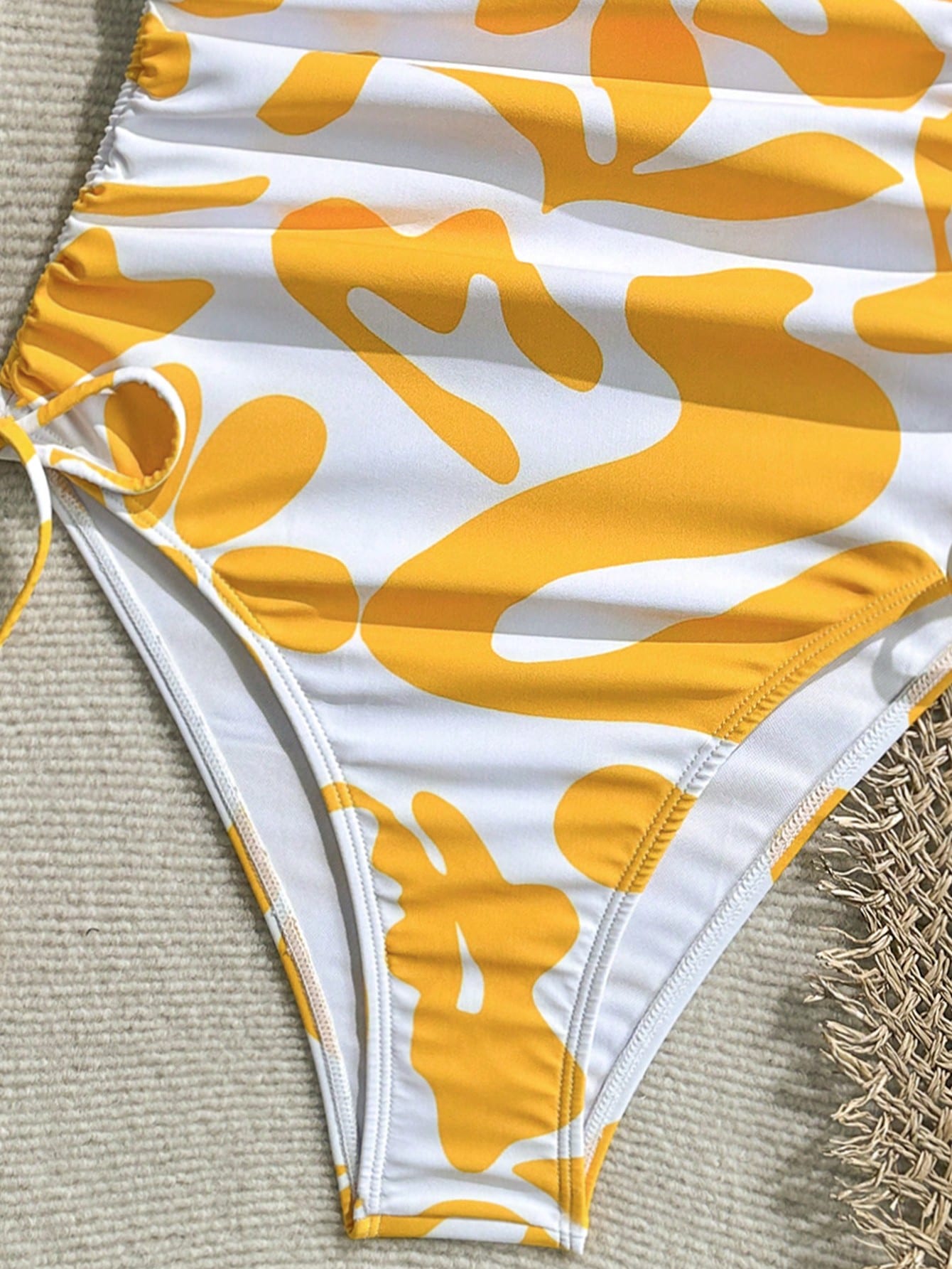 Vivid Eden Women's Leopard Print Sleeveless Fashion Monokini Swimsuit,For Beach Vacation Vacation White Summer Tropical Sexy