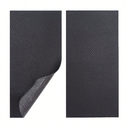 Vowcarol Leather Repair Kits For Couches And Cars, Leather Repair Patches Super-Thin Vinyl Repair Kit 2 PCS Black