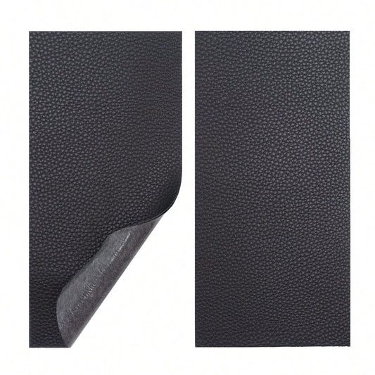 Vowcarol Leather Repair Kits For Couches And Cars, Leather Repair Patches Super-Thin Vinyl Repair Kit 2 PCS Black