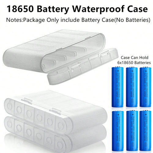 Waterproof 18650 Battery Case, 18650 Battery Storage Box, 18650 Battery Carrying Case, 18650 Battery Portable Storage Box, ABS Material, More Durable And Sturdy