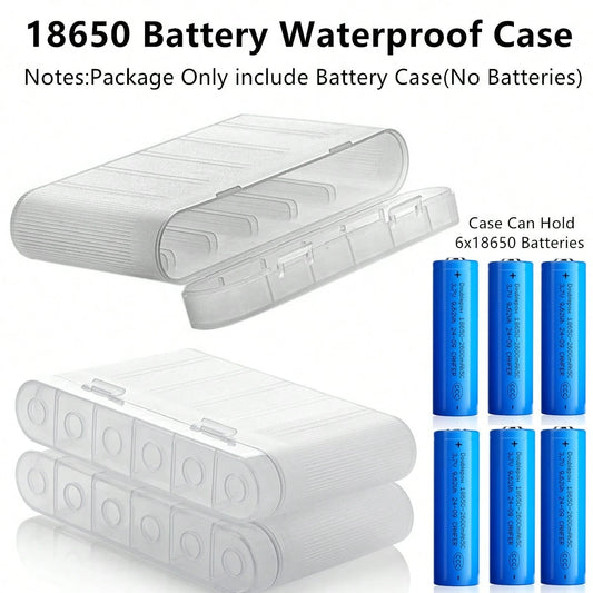 Waterproof 18650 Battery Case, 18650 Battery Storage Box, 18650 Battery Carrying Case, 18650 Battery Portable Storage Box, ABS Material, More Durable And Sturdy