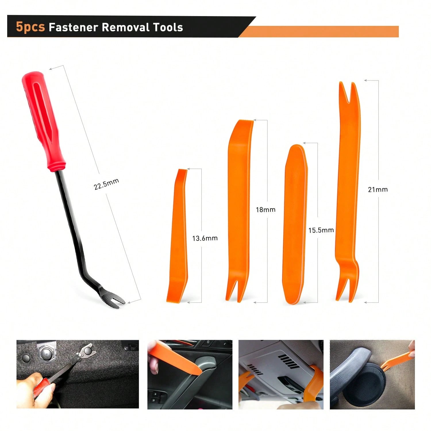 waywe GOOACC 845Pcs Car Push Retainer Clips Auto Fasteners Assortment 24 Most Popular Sizes Nylon Bumper Fender Rivets With 10 Cable Ties And Fasteners Remover For GM F-Series Luxury Japanese Vehicle