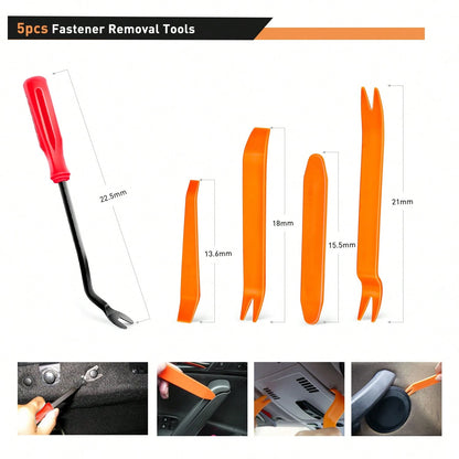 waywe GOOACC 845Pcs Car Push Retainer Clips Auto Fasteners Assortment 24 Most Popular Sizes Nylon Bumper Fender Rivets With 10 Cable Ties And Fasteners Remover For GM F-Series Luxury Japanese Vehicle