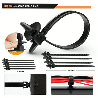 waywe GOOACC 845Pcs Car Push Retainer Clips Auto Fasteners Assortment 24 Most Popular Sizes Nylon Bumper Fender Rivets With 10 Cable Ties And Fasteners Remover For GM F-Series Luxury Japanese Vehicle