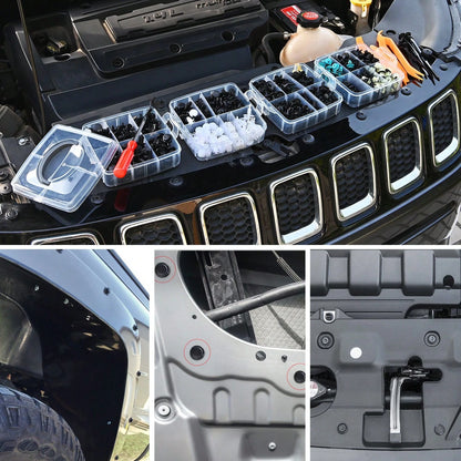 waywe GOOACC 845Pcs Car Push Retainer Clips Auto Fasteners Assortment 24 Most Popular Sizes Nylon Bumper Fender Rivets With 10 Cable Ties And Fasteners Remover For GM F-Series Luxury Japanese Vehicle