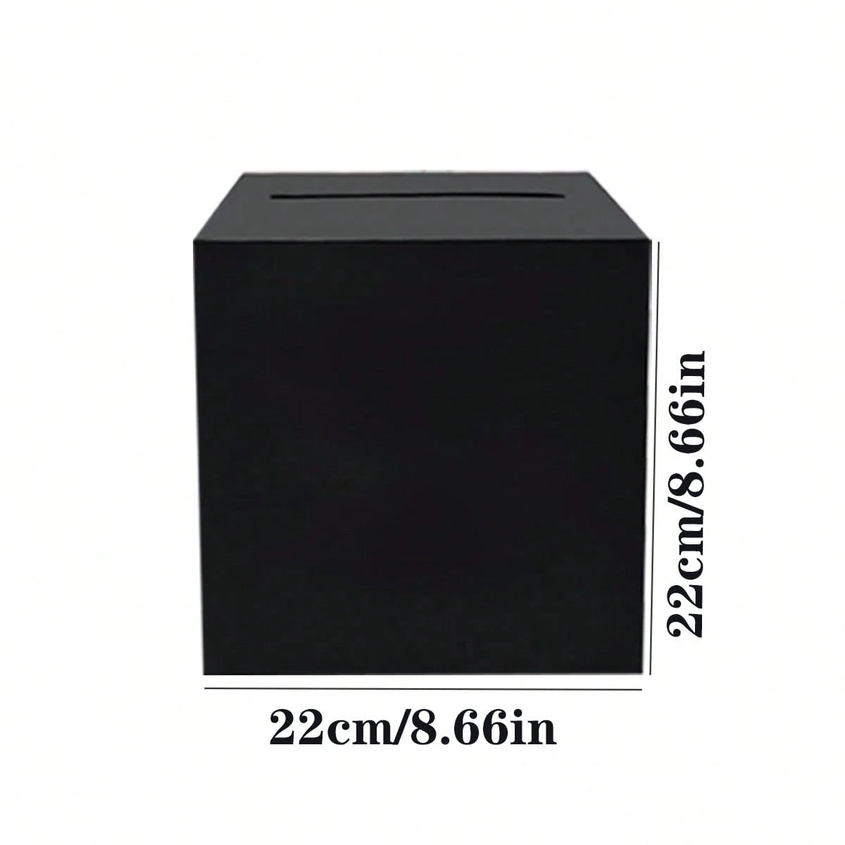 White Card Box/White Foil, Black Box/Black Foil Wedding Gift Mailbox Cardboard Holder, For Wedding Reception, Bridal Shower, Anniversary, Birthday Party, Graduation Table Centerpiece Decor, Large Enve