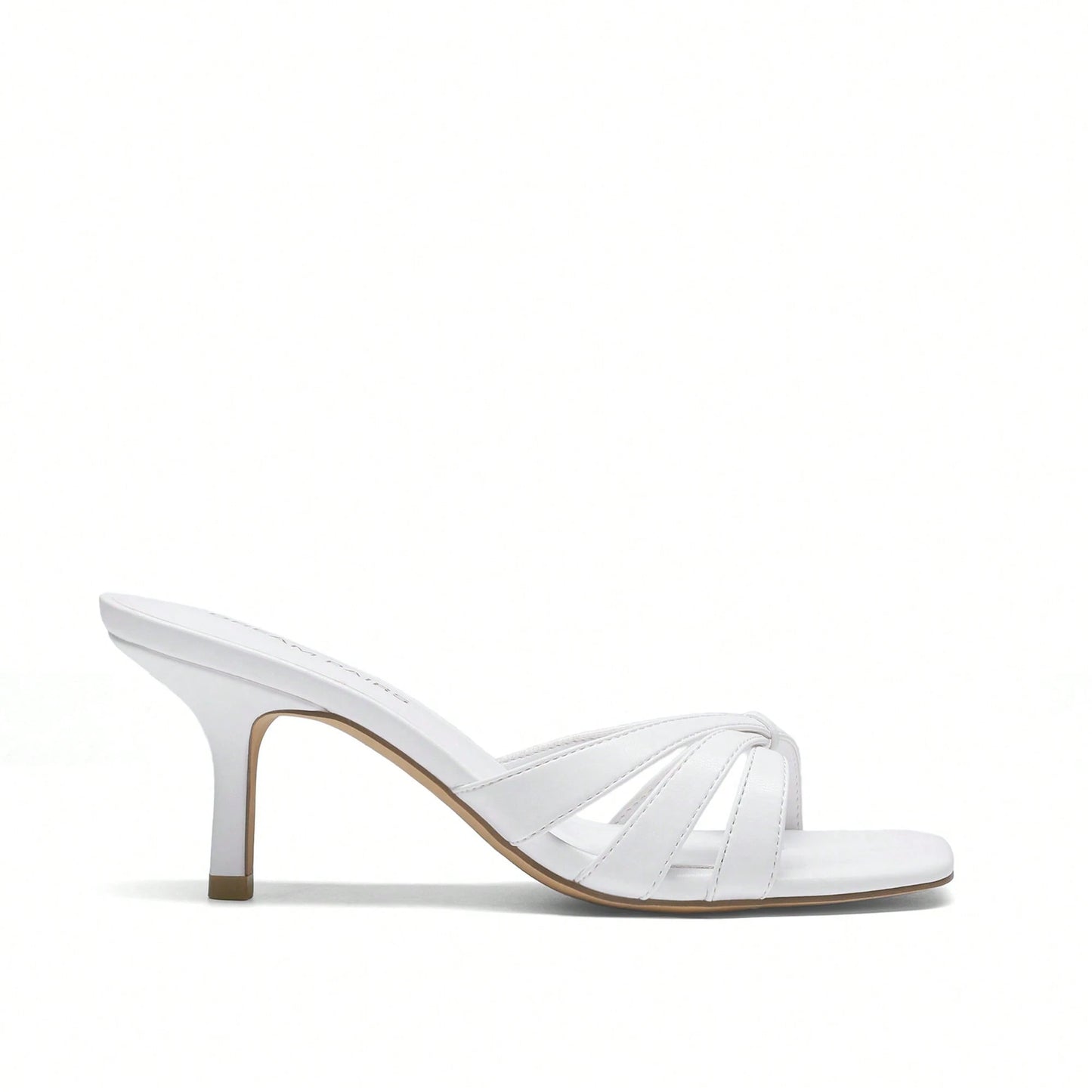Women Crisscross Strap Kitten Heeled Sandals Fashionable Casual Slip-On High Heel Mules Comfortable Party Wedding Dress Shoes