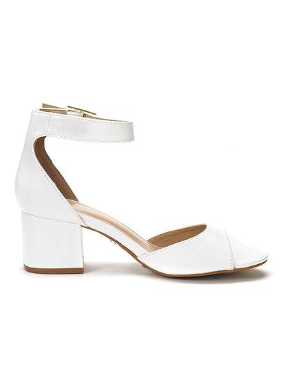 Women Glamorous Chunky Block Low Heeled Sandals Comfortable Open Toe Ankle Strap Heeled Sandals For School Commute Daily Walking Wedding Party Prom