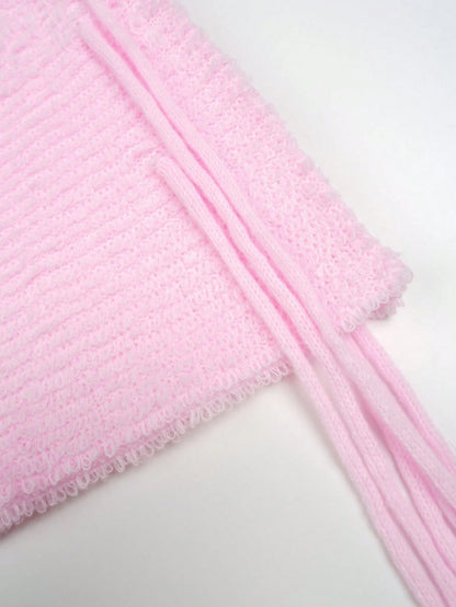Women Pink Knit Mini Skirt- Side Tie Detail Casual Skirt, Cute Beach Party Bottom For Vacation & Night Out Going Out Clubwear