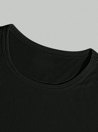 Women's Bark For Me Wolf Pattern Short Tank Top,Y2K Street Style Gothic Fashion Aesthetic Sleeveless Shirt,Streetwear Letter Print Crop Top Black Top