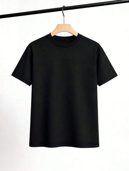Women's Casual Style T-Shirt With Floral And Letter Print, Soft Fabric, Loose Fit, Round Neck, Short Sleeves, Suitable Combinable-Summer Vacation Te