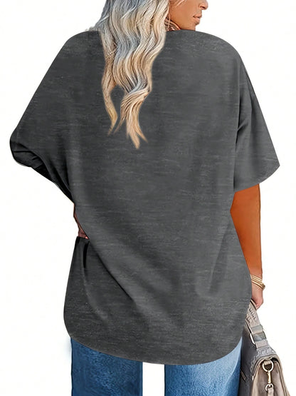 Women'S Clifford The Big Red Dog Graphic T-Shirt- Casual Round Neck Short Sleeve Tee, Soft & Comfortable Fit, Gray With Vibrant Red & Yello