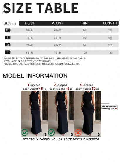 Women's Elegant Black Fitted Spaghetti Strap Dress, Lace Bodice Design, Asymmetrical Thigh Slit, Slim Fit Maxi Party Summer Dress, Date Night