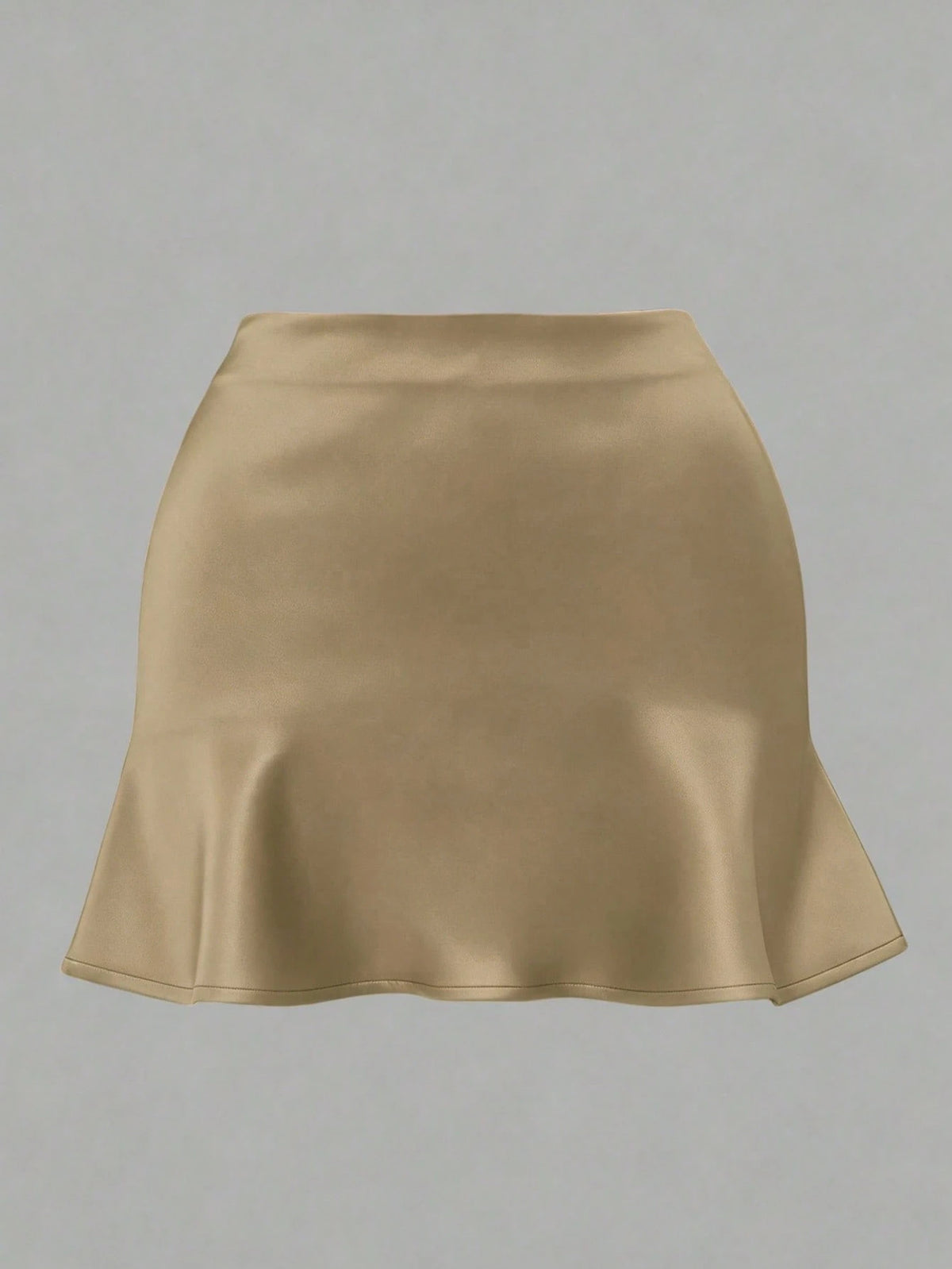 Women's High Waist Elastic Satin A-Line Mini Skirt, Elegant Classic Soft Comfortable Summer Holiday Party