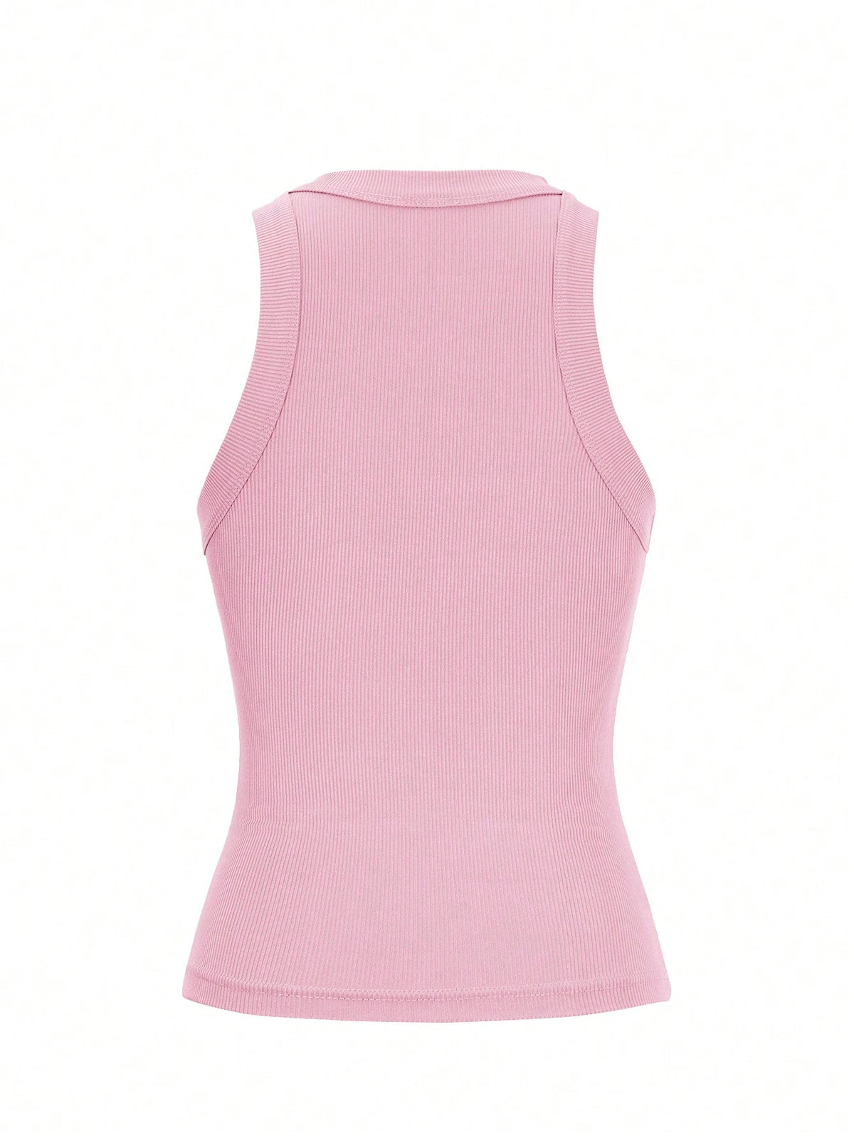 Women's Plain Sleeveless Casual Tank Top, Minimalist And Fashionable For Daily Wear