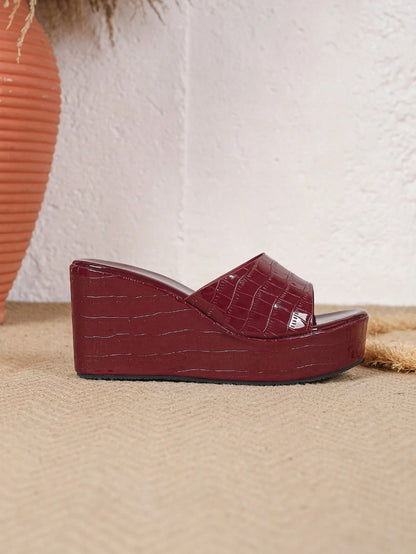 Women's Platform Wedge Sandals, Fashionable & Comfortable Casual Slippers For Spring/Summer, Music Festivals And Other Events, Holiday Essential