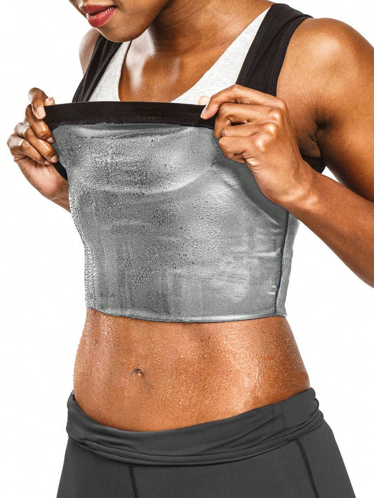 Women's Sauna Suit Waist Trainer- High Compression Sweat Suit, Popular Minimalist Sauna Vest For Women, Tight-Fitting Waist Trainer For Fitness Shaping, Suitable For Gym, Sports And Fitness, Non-Brea