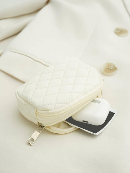 Women's Wallet, Small Wallet, Zipper Wallet, Birthday Gift, Mother's Gift, Daily Fashion Casual Quilted Detail, Men's, Student Supplies Storage Bag, Stationery, Teacher's Gift, Back To School Season
