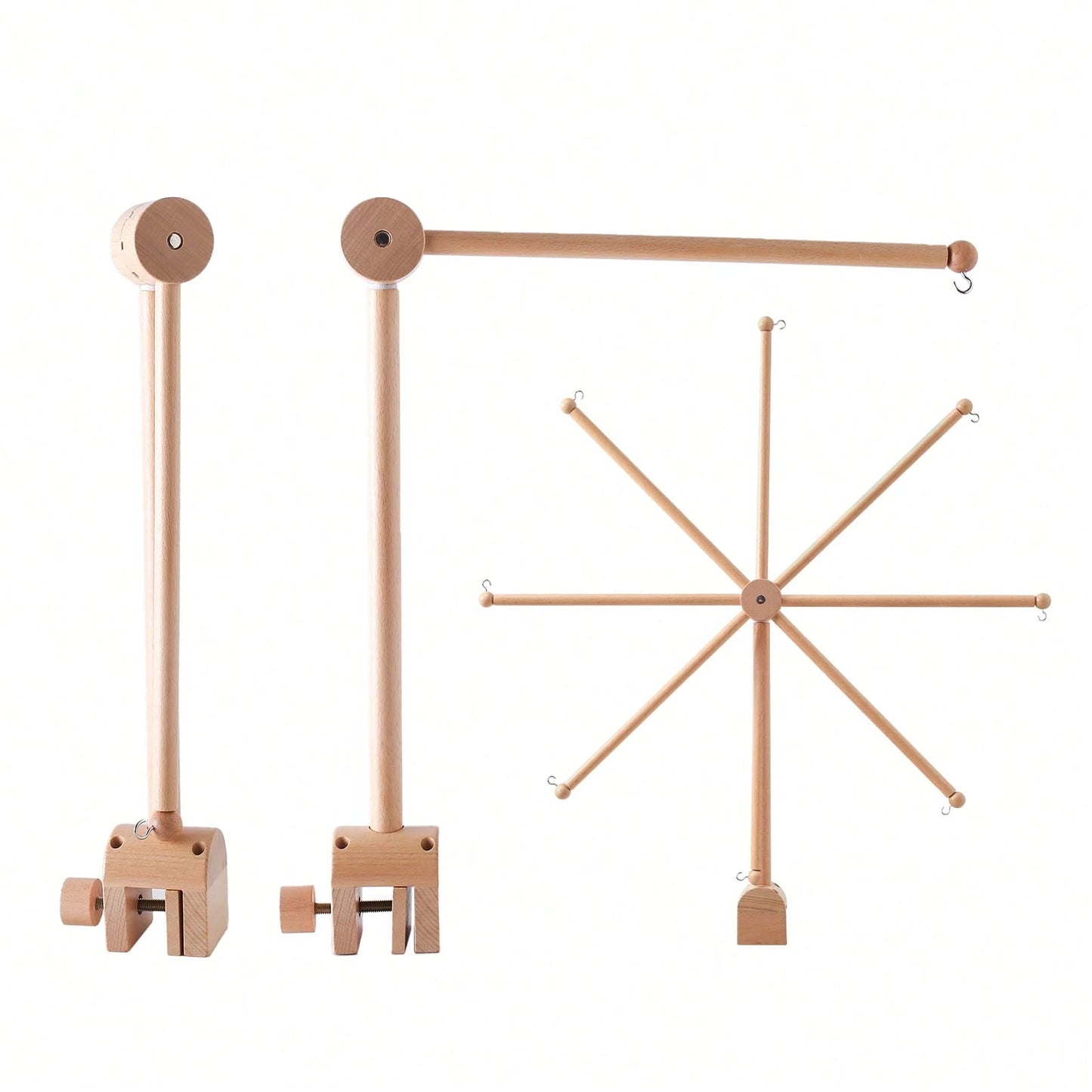 Wooden Wind Chime Bracket, Baby Crib Bell Accessory, Can Be Moved To Decorate Rooms, Multifunctional Bracket Can Be Matched With Bed Bells- Suitable For Room Decoration