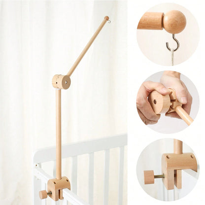 Wooden Wind Chime Bracket, Baby Crib Bell Accessory, Can Be Moved To Decorate Rooms, Multifunctional Bracket Can Be Matched With Bed Bells- Suitable For Room Decoration