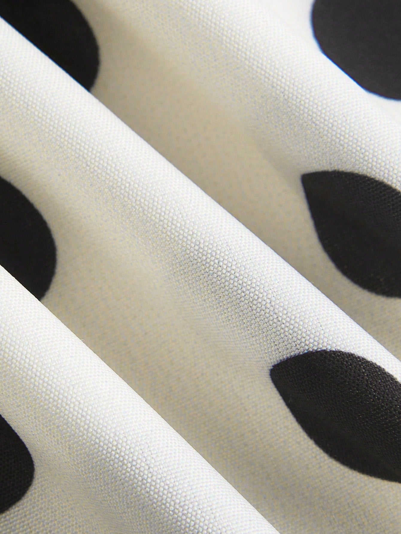 X Belle Mariano MOD Off Shoulder Frill Trim White With Black Polka Dots Elegant Dress Vacation Summer