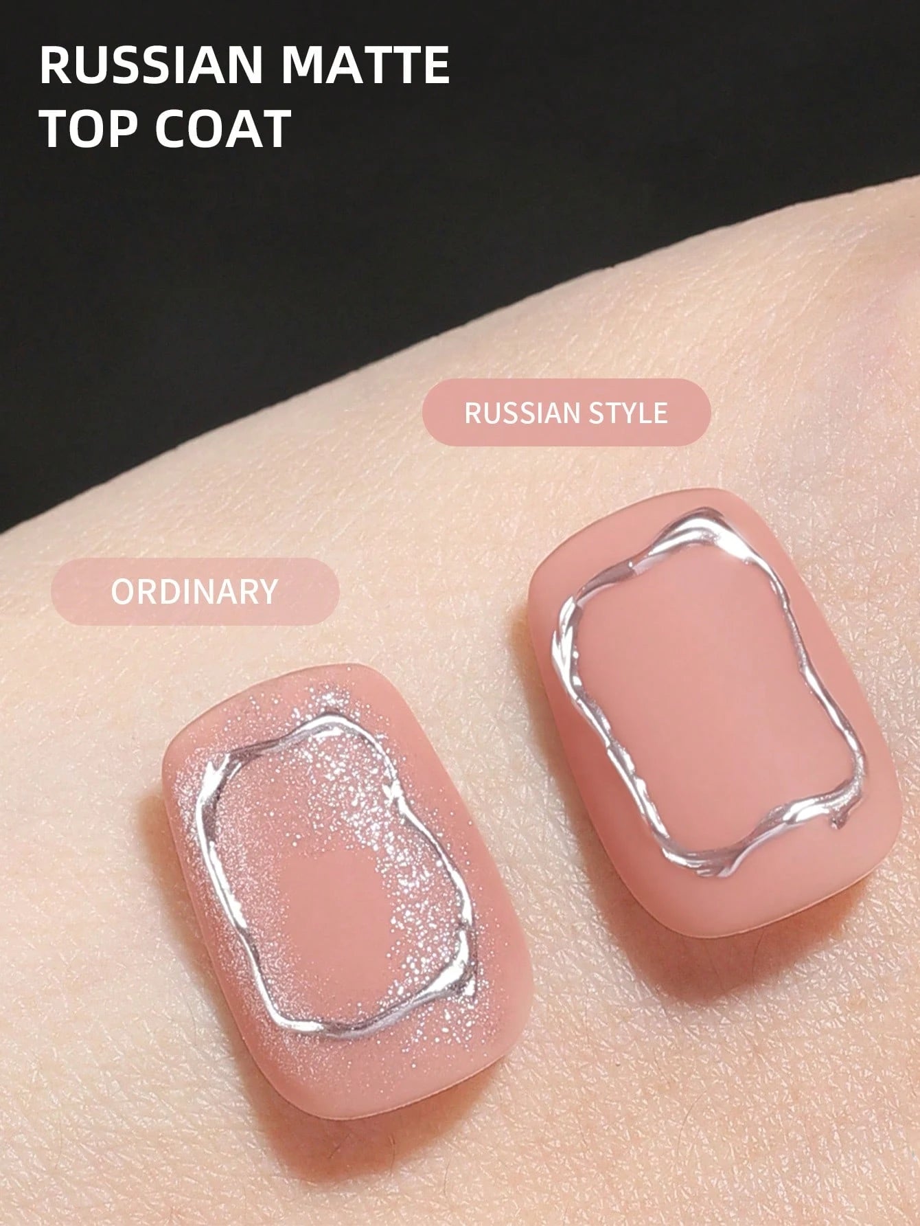 XEIJAYI 2Pcs 15ml Rubbian Matte Tap Coat For Nails,Long Lasting Clear Rubber Coat LED UV Strengthen Nails High Gloss Top Finish Gel Nail Polish