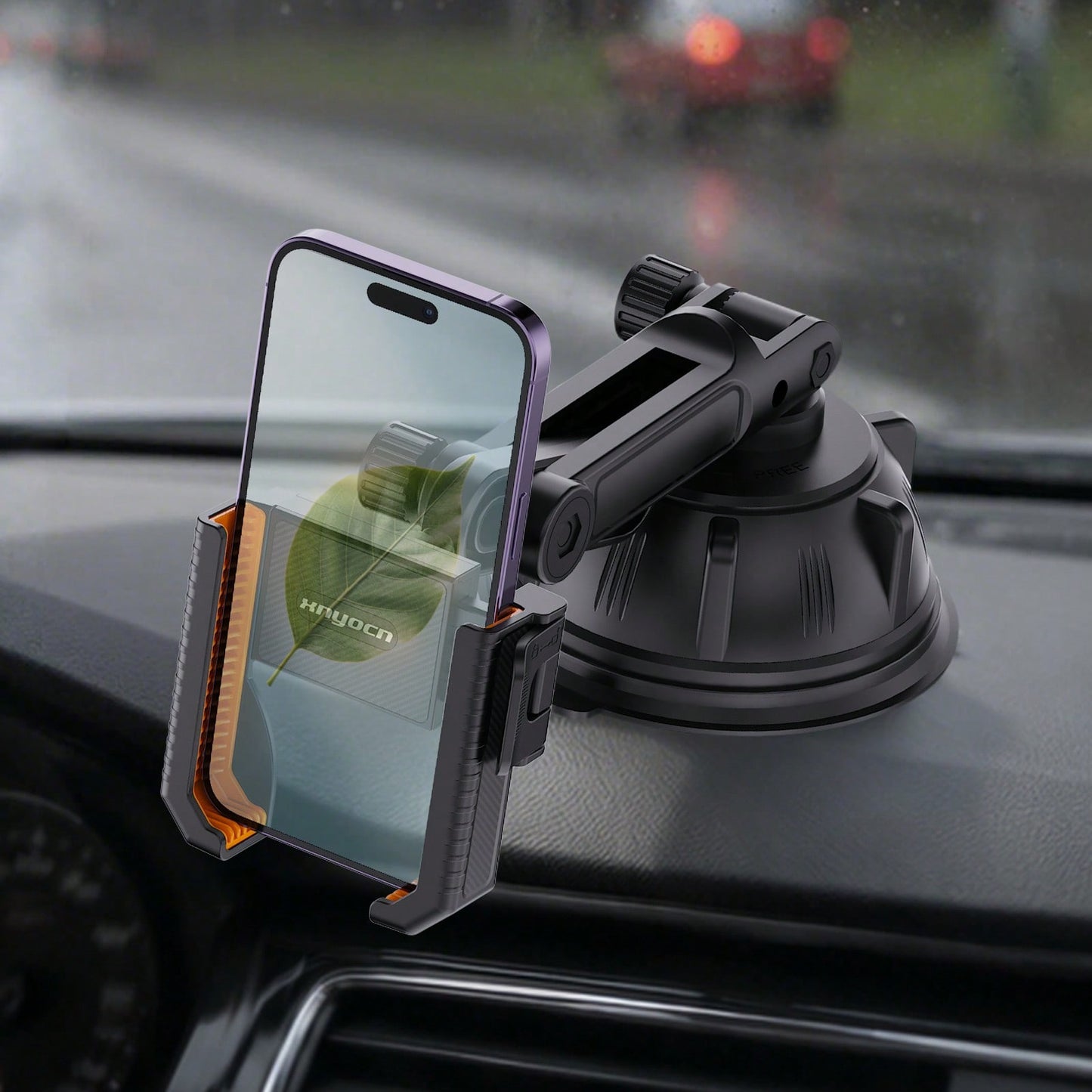 xnyocn Universal Strong Suction Cup Car Phone Mount For Dashboard And Windshield-Car, Desk, And Wall Mount With Strong Suction And Memory Lock