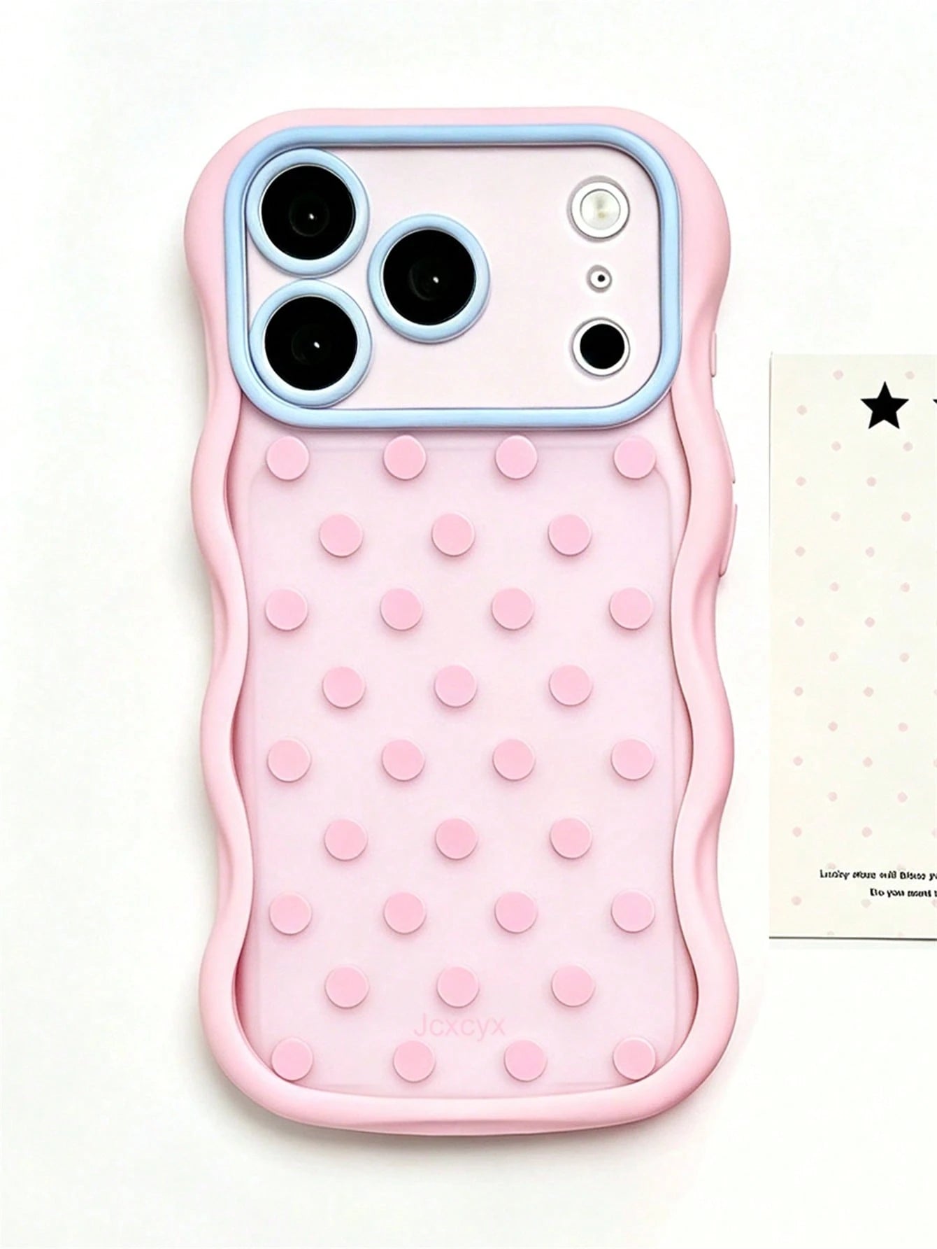 Y2K Cute Polka Dot Dopamine Colorful Wave Design Phone Case, Compatible With IPhone 17 Pro Max 17 Pro 17 16 Pro Max 16 Pro 16 15 Pro Max 15 Pro 14 Pro Max 14 Pro 13 12 11, Cute Matte Translucent Back