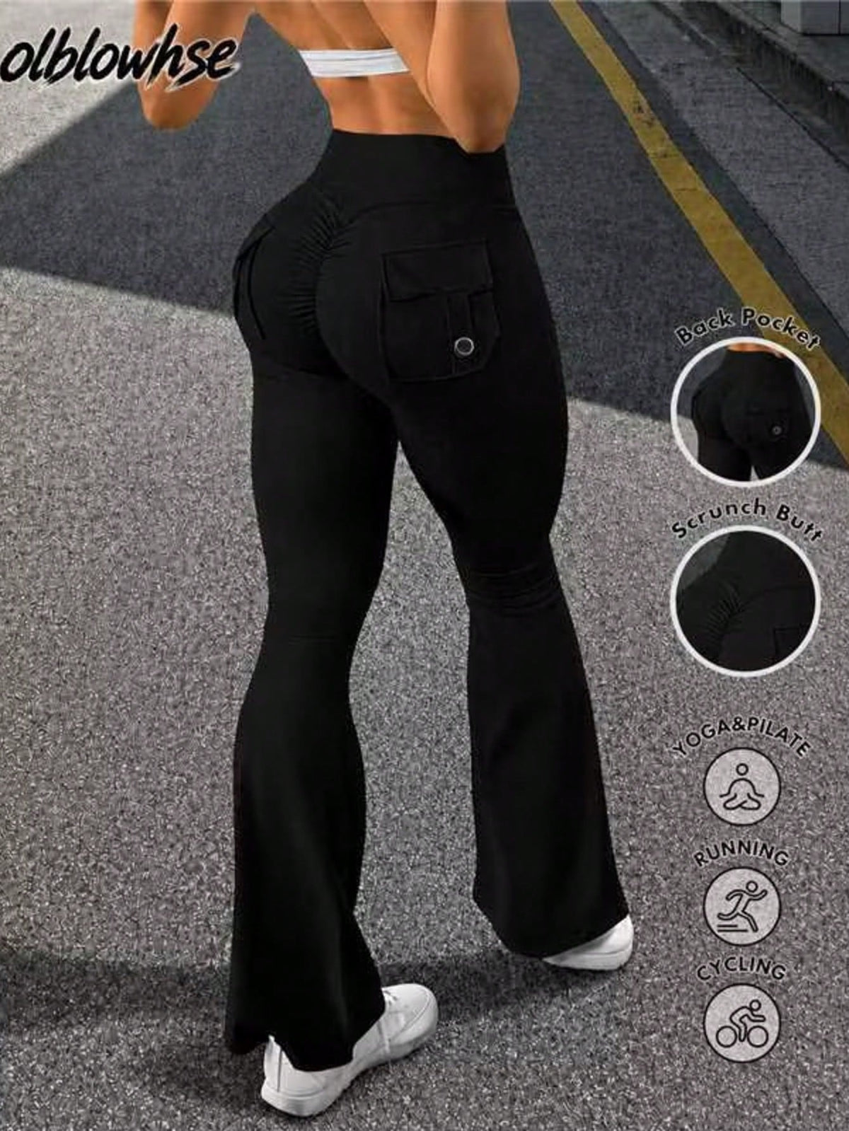 Y2K High Stretch Butt Lifting Cargo Pants, With Pockets Fall