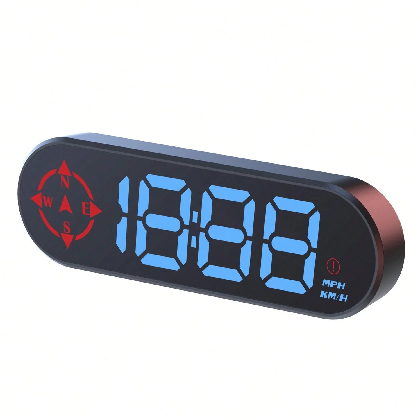 YNF GPS Head-Up Display Car Speedometer, Smart Digital Speedometer With KMH/MPH Switch, Windshield Projection, Real-Time Speed, Driving Direction, Time, Trip Distance, Overspeed Alarm, Multi-Color Dis