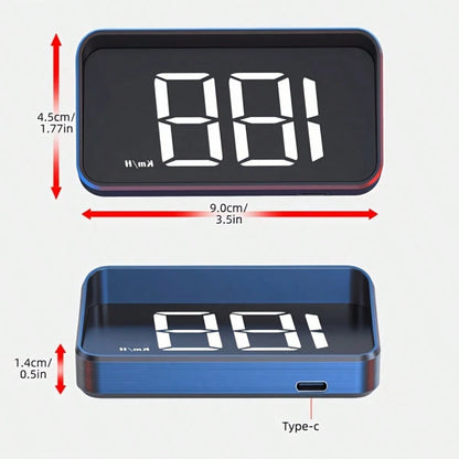 YNF M2 Upgraded Car HUD Head-Up Display, GPS Beidou Dual-Mode Real-Time Speed Monitoring, Large Font Clear Plug-And-Play Universal Vehicle Speedometer