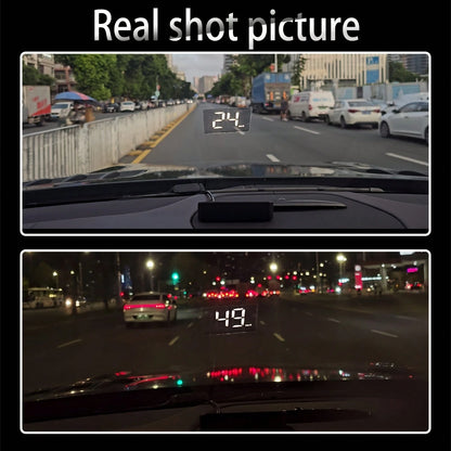 YNF M2 Upgraded Car HUD Head-Up Display, GPS Beidou Dual-Mode Real-Time Speed Monitoring, Large Font Clear Plug-And-Play Universal Vehicle Speedometer