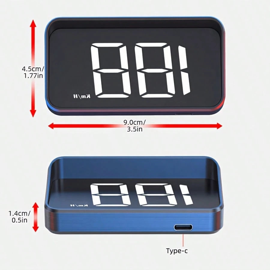 YNF M2 Upgraded Car HUD Head-Up Display, GPS Beidou Dual-Mode Real-Time Speed Monitoring, Large Font Clear Plug-And-Play Universal Vehicle Speedometer