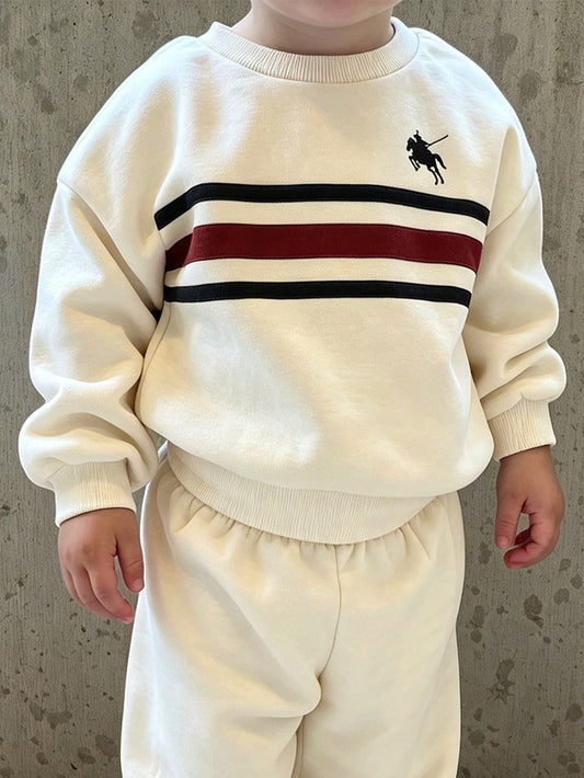 Young Boy Casual Sports Academy Street Style Cute Cool Sweatshirt, Suitable For Daily Wear, School, Travel, Sports, Spring And Summer, Providing Multiple Matching Options For Boys, Increasing Th
